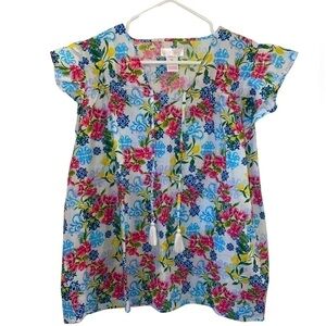 XL Stella Parker Collection blouse in floral print. Unworn no tags